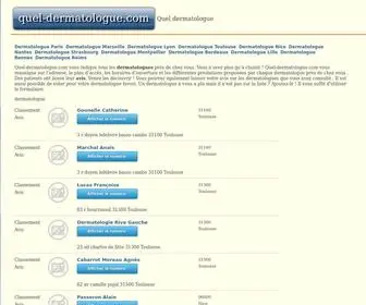 Quel-Dermatologue.com(Quel dermatologue) Screenshot