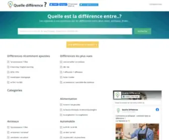 Quelle-Difference.fr(Portail d'informations) Screenshot