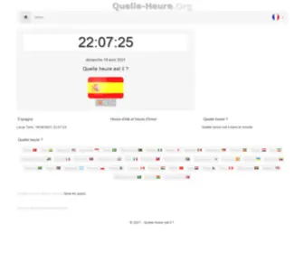 Quelle-Heure.org(What time) Screenshot