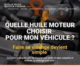 Quelle-Huile-Moteur-Choisir.com(Guide) Screenshot