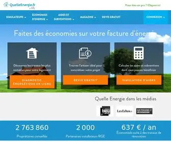 Quelleenergie.fr(Quelle Energie : conseils) Screenshot