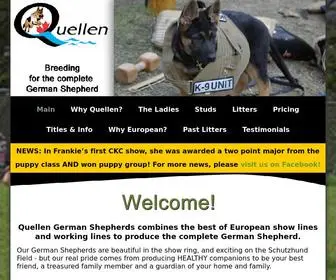 Quellen.ca(Quellen German Shepherds) Screenshot