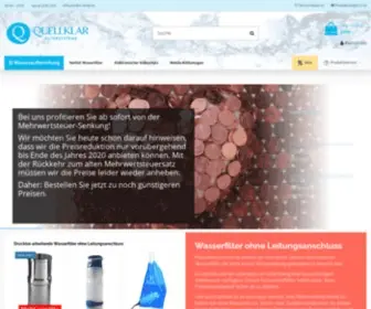 Quellklar.de(Wasserfilter zur Wasserbehandlung und Säuberung) Screenshot
