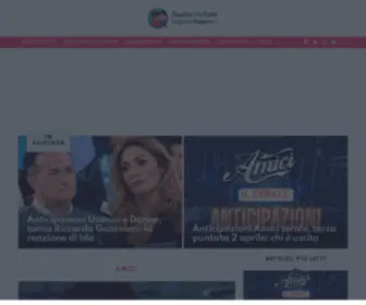 Quellochetuttivoglionosapere.it(Su Quello che Tutti Vogliono Sapere troverai notizie su Amici) Screenshot