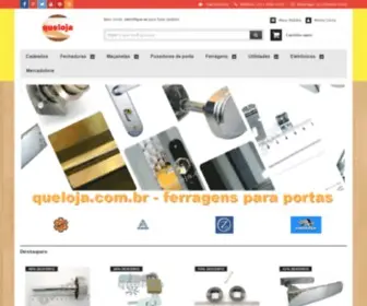 Queloja.com.br(Materiais de construção e ferragens como) Screenshot