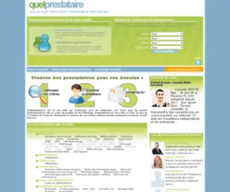 Quelprestataire.fr(Webportage) Screenshot