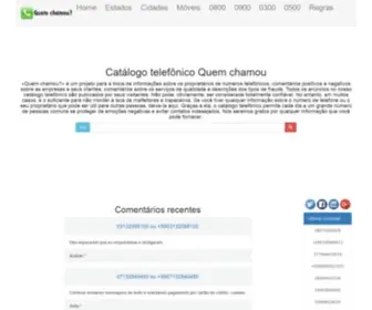 Quem-Chamou.info(Projeto Quem chamou) Screenshot