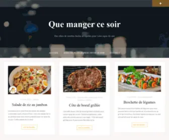 Quemangercesoir.com(Que manger ce soir) Screenshot
