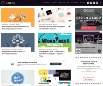 Queness.com(Design Inspirations) Screenshot