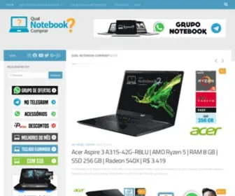 Quenotebookcomprar.com.br(Que notebook é bom) Screenshot