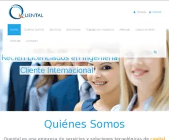 Quental.com(Empresa de Servicios y Soluciones tecnológicas) Screenshot