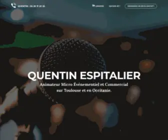 Quentinanimateur.com(QUENTIN : Animateur Micro Événementiel Commercial Toulouse Occitanie) Screenshot