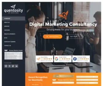 Quentosity.co.nz(Success for your business online) Screenshot