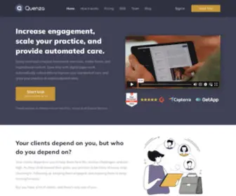 Quenza.com(Craft Your Care) Screenshot