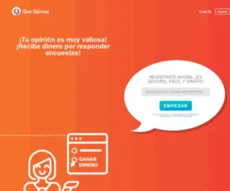 Queopinas.com(Ganar dinero respondiendo encuestas) Screenshot