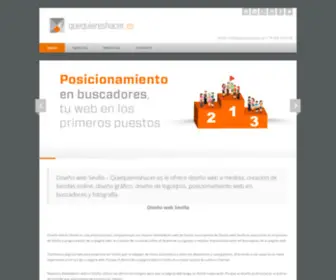 Quequiereshacer.es(Diseño web Sevilla) Screenshot