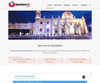 Queretaro10.com(▷ Turismo en Querétaro ▷ Que ver y Que hacer) Screenshot