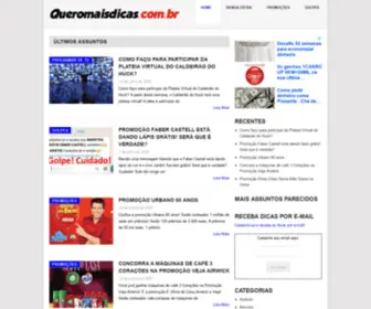 Queromaisdicas.com.br(Quero Mais Dicas) Screenshot
