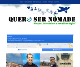 Querosernomade.com(QUERO SER N) Screenshot