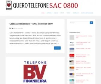 Querotelefonesac0800.com(Quero Telefone) Screenshot