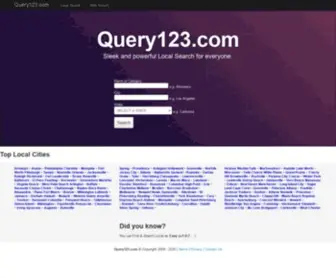 Query123.com(Local Search as easy as 1) Screenshot