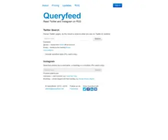 Queryfeed.net(Twitter and Instagram on RSS) Screenshot