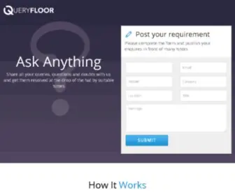 Queryfloor.com(Queryfloor offers tutoring services and) Screenshot