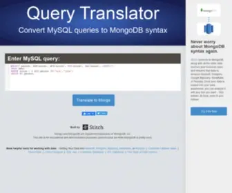 Querymongo.com(Query Mongo) Screenshot