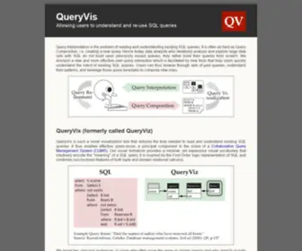 Queryvis.com(Allowing users to quickly understand SQL queries) Screenshot