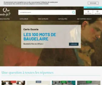 Quesaisje.com(Une) Screenshot