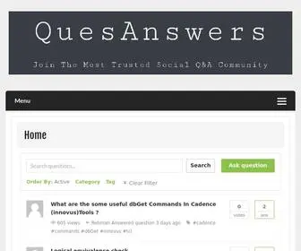 Quesanswers.com(Home) Screenshot