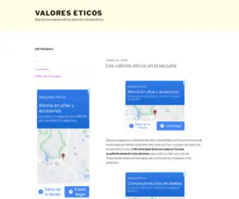 Quesonlosvaloreseticos.com(Valores Eticos) Screenshot