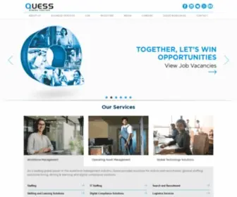 Quesscorp.com(India's Leading Business Services Provider) Screenshot