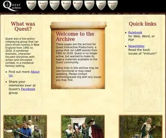 Quest.org(Quest Interactive Productions) Screenshot
