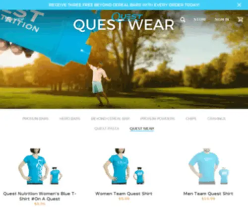 Questapparel.com(QUEST) Screenshot