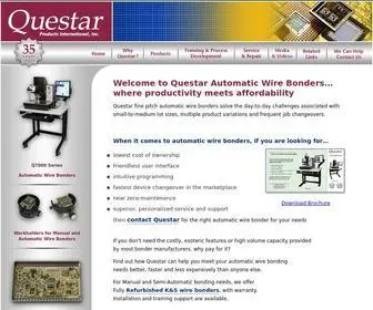 Questarinc.com(Questar Automatic Wire Bonders and Workholders) Screenshot