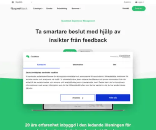 Questback.se(Enkätverktyg & Feedbackplattform) Screenshot