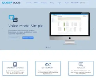Questblue.com(SIP trunking) Screenshot
