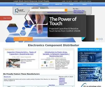 Questcomp.com(Electronic Component Distributor) Screenshot