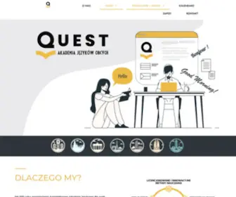 Questczluchow.pl(Szkolenia językowe) Screenshot