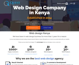 Questdesigners.com(Website Design in Kenya) Screenshot