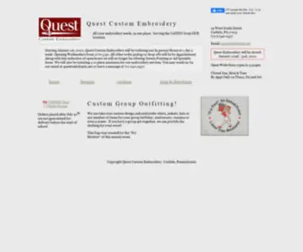 Questemb.com(Quest Custom Embroidery) Screenshot