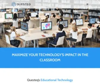 Questeq.com(Questeq’s Educational Technology Management service delivers best in class technology implementation and the expertise you need to make your school’s technology vision a reality) Screenshot