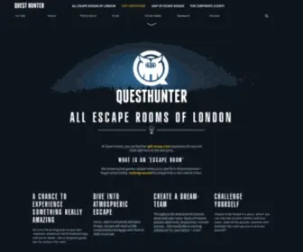 Questhunter.co.uk(All escape rooms in Manchester at QuestHunter) Screenshot