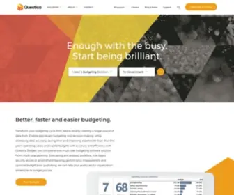 Questica.com(Budgeting, Performance, Transparency, Data Visualization & Engagement Software) Screenshot