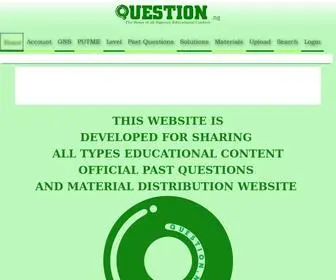 Question.ng(The Home of all Nigeria Past Question) Screenshot