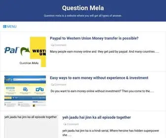 Questionmela.com(Question Mela) Screenshot