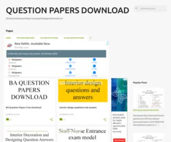 Questionpapersdownload.com(QUESTION PAPERS DOWNLOAD) Screenshot