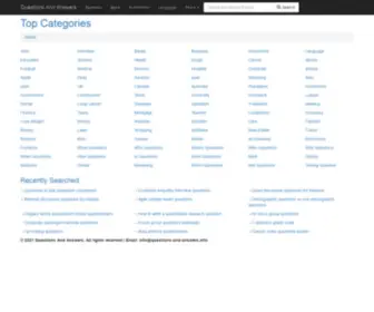 Questions-AND-Answers.info(Questions and Answers) Screenshot