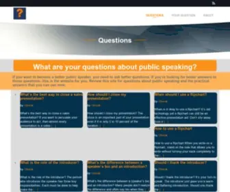 Questionsaboutpublicspeaking.com(Public Speaking) Screenshot